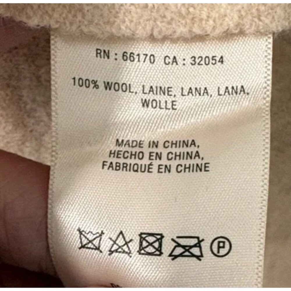 Anthropologie Rosie Neira Denissa Tie Waist Wool Sweater Women's XL Beige - Picture 12 of 17